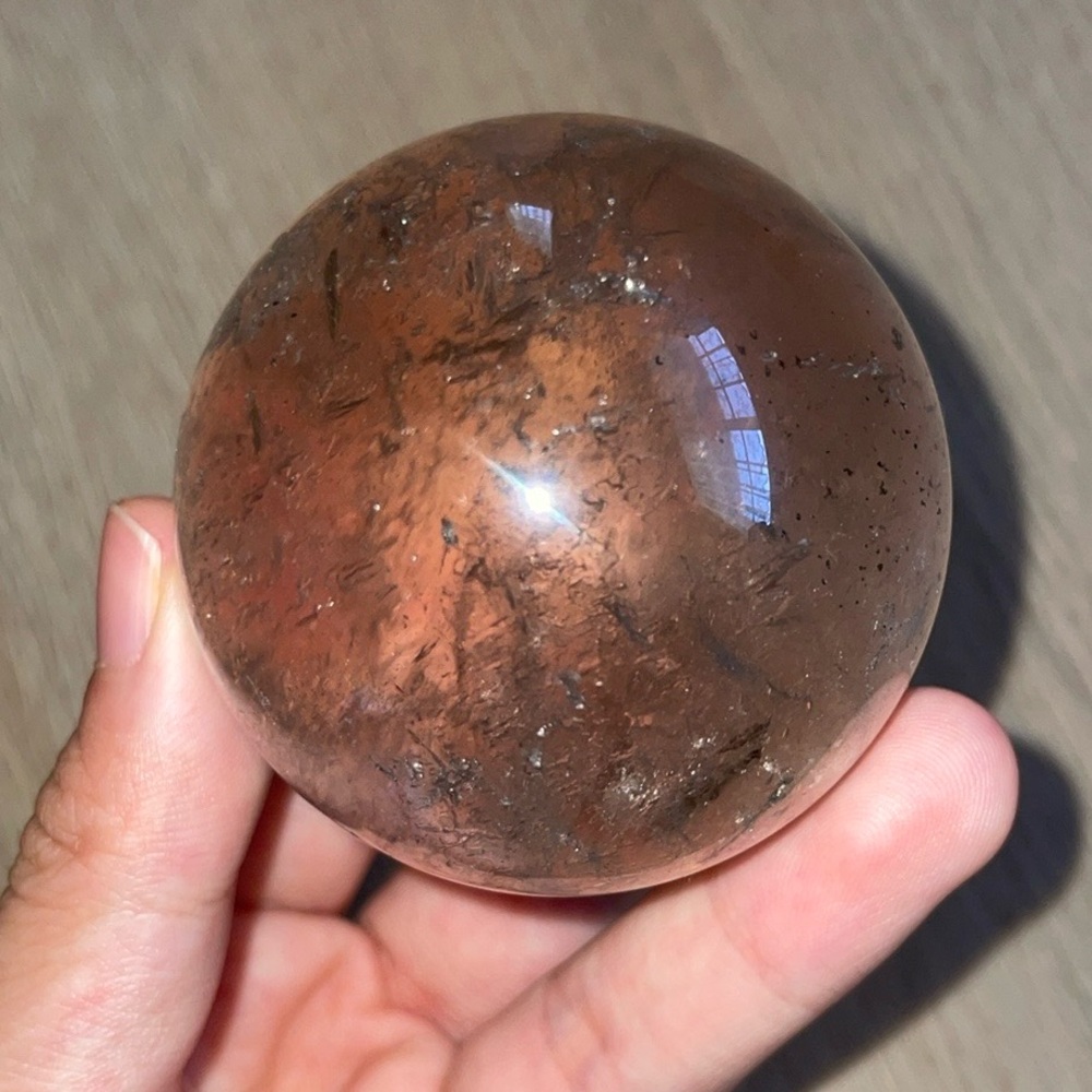 light smoky quartz sphere